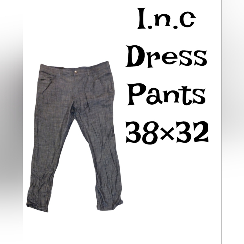 I.n.c Gray Dress Pants 38x32